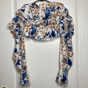 Shein Floral Crop Top